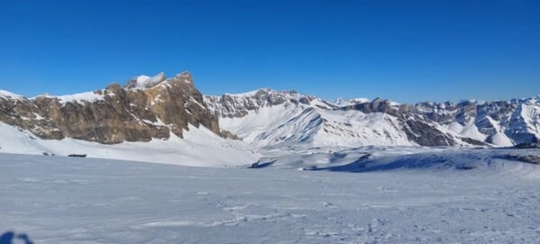 Snowkite à Glacier 3000, Les Diablerets