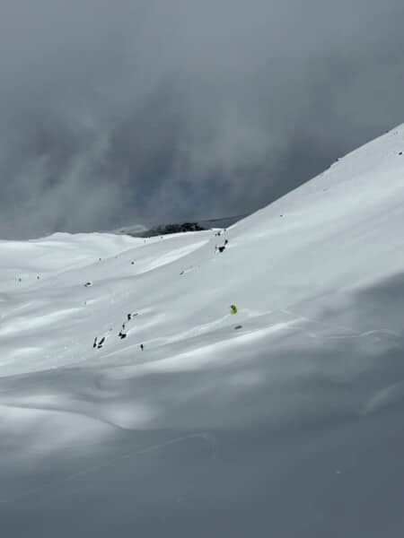 Snowkite à Saint-Luc, Valais